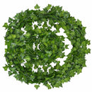 12pcs 2M Ivy green Fake Leaves Garland Plant Vine Foliage Home Decor Plastic Rattan string Wall Decor Artificial Plants