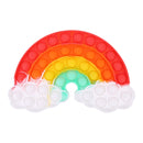 Push Toy Sensory Round Fidget Toy Stress Reliever Toys Push Bubble Toy Stress Reliever Push Color  Fidget Bubble