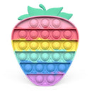 Push Toy Sensory Round Fidget Toy Stress Reliever Toys Push Bubble Toy Stress Reliever Push Color  Fidget Bubble