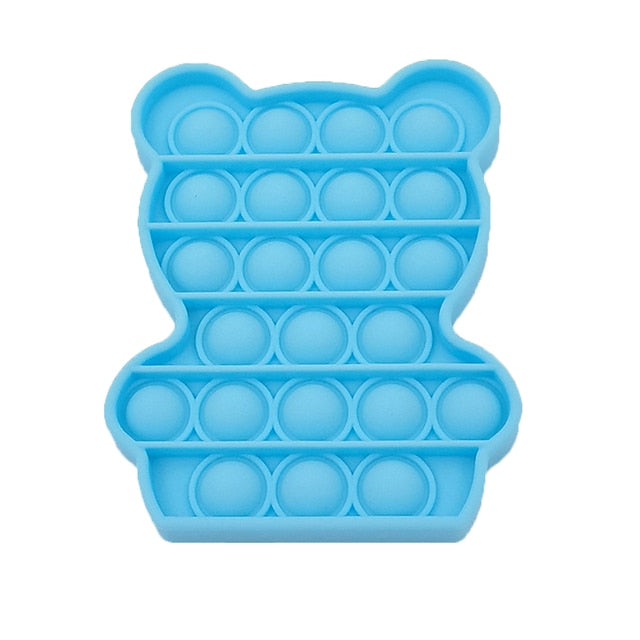 Push Toy Sensory Round Fidget Toy Stress Reliever Toys Push Bubble Toy Stress Reliever Push Color  Fidget Bubble