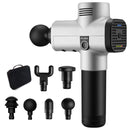 Percussion Massage Gun Phoenix a2 Silver Body Massager Electric 6 Heads Pistol Massager Phoenix MG49127