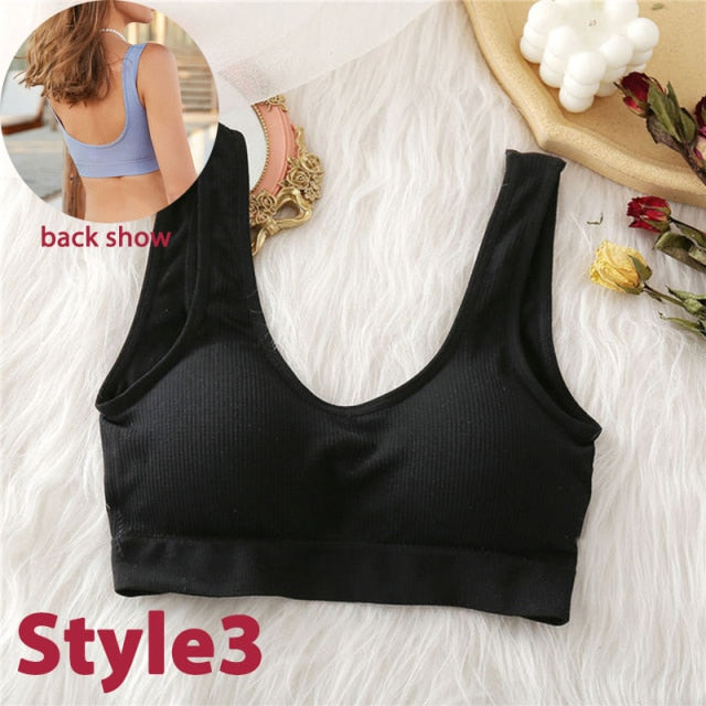 Women Tank Top Push Up Bra Tube Tops Seamless Brassiere Crop Top Sexy Lingerie for Female Underwear Intimates Backless Bralette