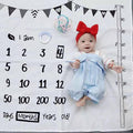 Baby Milestone Background Photo Blanket Infant Photography Backdrop Cloth Kids Photographic Calendar Photo Props Accessories