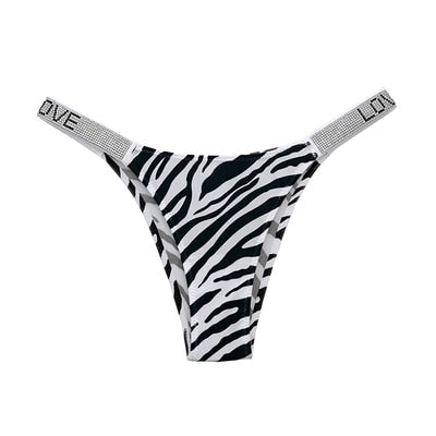 SP&CITY Letter Rhinestone Sexy Underwear Fitness Sports Hip Lifting Satin Panties Thong Low Waist Seamless Briefs Tanga Lingerie