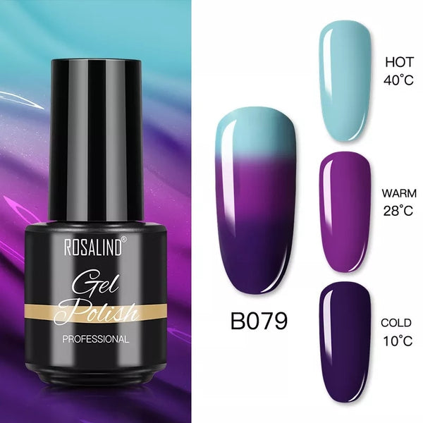 ROSALIND Gel Nail Polish Nail Art Vernis Semi Permanant UV Primer Manicure 7ML Top Coat Primer Gel Lak Hybrid Nail Polishes