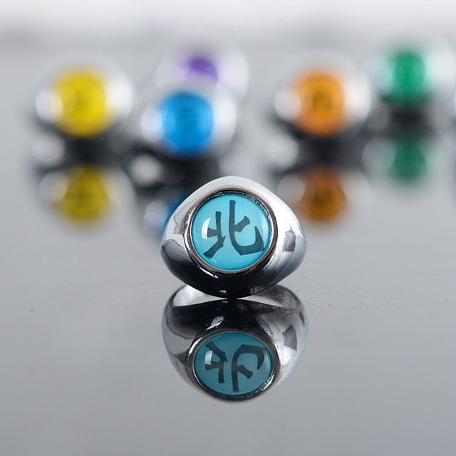 Anime Cosplay Ring Set Akatsuki Itachi Ring For Women Men Metal Finger Jewelry Accessories Cool Best Friend Child Gift