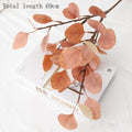 45cm Nordic Wind Artificial Plants Bunch Eucalyptus Money Leaf Home Wedding Deco Flower Arrangement Photography Props Gray Green