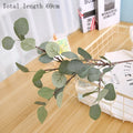 45cm Nordic Wind Artificial Plants Bunch Eucalyptus Money Leaf Home Wedding Deco Flower Arrangement Photography Props Gray Green