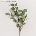 45cm Nordic Wind Artificial Plants Bunch Eucalyptus Money Leaf Home Wedding Deco Flower Arrangement Photography Props Gray Green