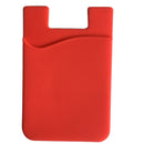 Double Pocket Elastic Stretch Silicone Cell Phone ID Credit Card Holder Sticker Universal Wallet Case Card Holder