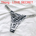 Sexy Women Pantie Crystal Rhinestone Underwear Fitness Gym Thongs Low Rise Fashion Tanga for Female Push Up Lingerie with Letter