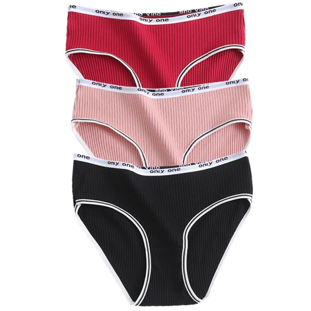 New Cotton Women Sexy Mid Waist Underwear Panties Breathable  Lingerie Briefs Soft Underpants for Ladies sexy High Quality