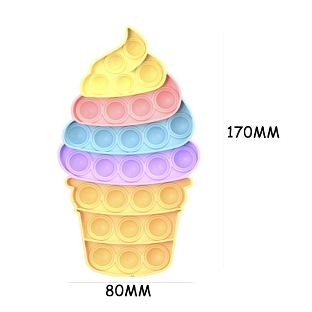 New Push Bubble Fidget Antistress Toys Adult Kids Unicorn Dinosaur Fidget Sensory Toy Autism Special Needs Stress Reliever 2021