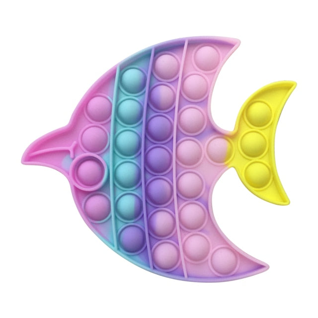 New Push Bubble Fidget Antistress Toys Adult Kids Unicorn Dinosaur Fidget Sensory Toy Autism Special Needs Stress Reliever 2021