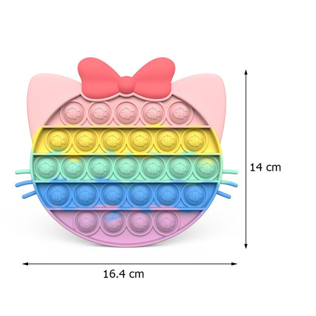 New Push Bubble Fidget Antistress Toys Adult Kids Unicorn Dinosaur Fidget Sensory Toy Autism Special Needs Stress Reliever 2021