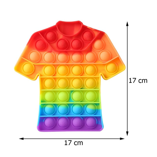 New Push Bubble Fidget Antistress Toys Adult Kids Unicorn Dinosaur Fidget Sensory Toy Autism Special Needs Stress Reliever 2021