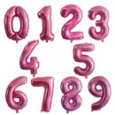 40inch Gradient Rose Red Gold Silver Big Number Foil Balloons 0 1 2 3 4 5 6 7 8 9 18 years Old Birthday Party Wedding Decoration