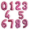 40inch Gradient Rose Red Gold Silver Big Number Foil Balloons 0 1 2 3 4 5 6 7 8 9 18 years Old Birthday Party Wedding Decoration