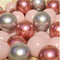 12pcs/lot Pink Latex Balloon Chrome Red Hot Pink Silver Metal Balloon Baby Shower Birthday Party Wedding Decorations Air Globos