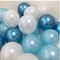 12pcs/lot Pink Latex Balloon Chrome Red Hot Pink Silver Metal Balloon Baby Shower Birthday Party Wedding Decorations Air Globos