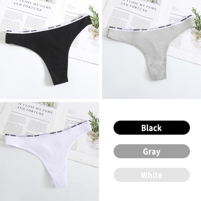 Sexy Women Panties G-String Underwear Fashion Cotton Thong Breathable Briefs Ladies Soft Lingerie Low Rise Pantys Intimate