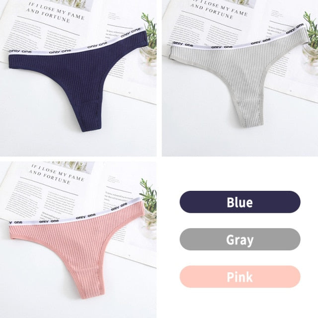 Sexy Women Panties G-String Underwear Fashion Cotton Thong Breathable Briefs Ladies Soft Lingerie Low Rise Pantys Intimate