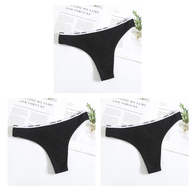 Sexy Women Panties G-String Underwear Fashion Cotton Thong Breathable Briefs Ladies Soft Lingerie Low Rise Pantys Intimate