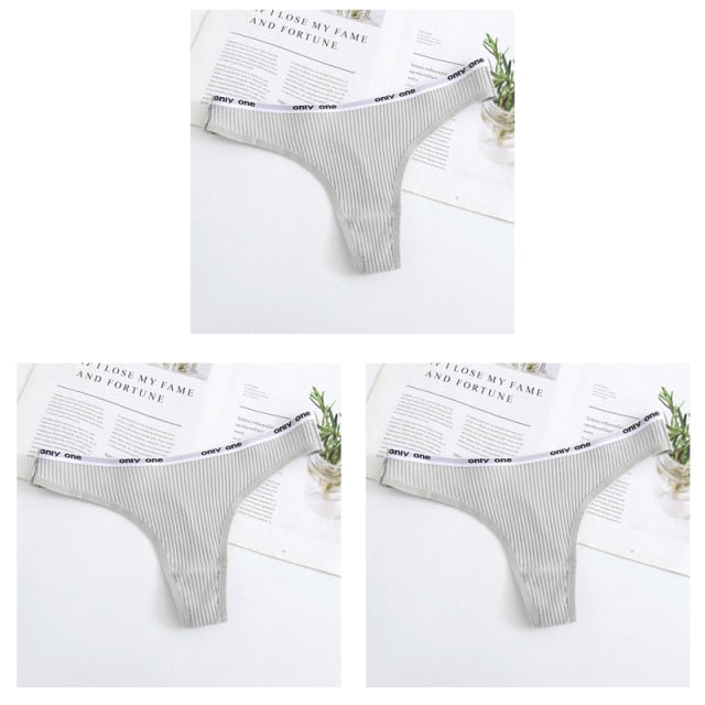 Sexy Women Panties G-String Underwear Fashion Cotton Thong Breathable Briefs Ladies Soft Lingerie Low Rise Pantys Intimate