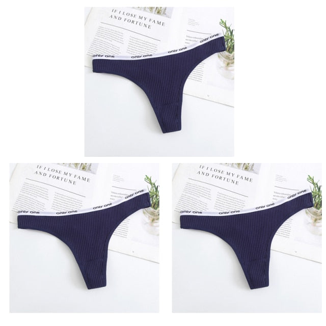 Sexy Women Panties G-String Underwear Fashion Cotton Thong Breathable Briefs Ladies Soft Lingerie Low Rise Pantys Intimate