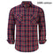 2021 New Men's Plaid Flannel Shirt Spring Autumn Male Regular Fit Casual Long-Sleeved Shirts For (USA SIZE S M L XL 2XL)