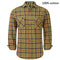 2021 New Men's Plaid Flannel Shirt Spring Autumn Male Regular Fit Casual Long-Sleeved Shirts For (USA SIZE S M L XL 2XL)