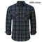 2021 New Men's Plaid Flannel Shirt Spring Autumn Male Regular Fit Casual Long-Sleeved Shirts For (USA SIZE S M L XL 2XL)