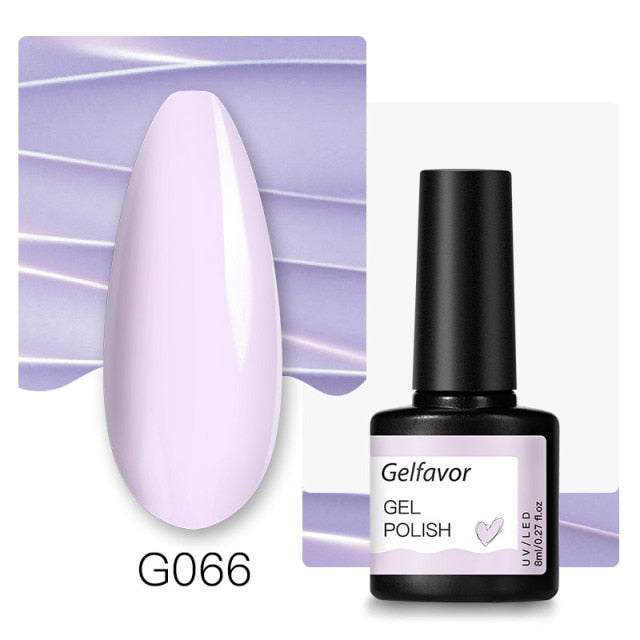 Gelfavor Nail Gel polish 8ml Varnish Hybrid Manicure Set For Nail Art Semi Platinum Painting UV LED Lamp Nails Gel polish