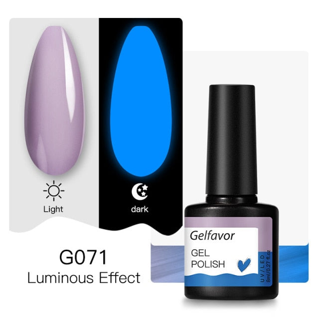 Gelfavor Nail Gel polish 8ml Varnish Hybrid Manicure Set For Nail Art Semi Platinum Painting UV LED Lamp Nails Gel polish