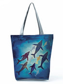 Cartoon Ladies Nurse Printed Handbag Foldable High Capacity Women Shoulder Bag Eco Reusable Shopping Bag Chic Travel Beach Bag