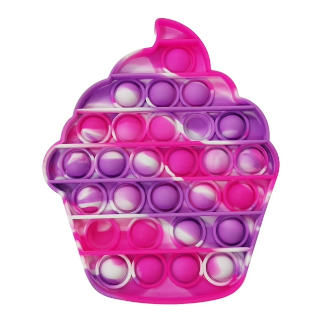 Push Bubble Fidget Toys Autism Special Needs Stress Reliever Helps Relieve Stress and Increase Focus Soft Squeeze Kid Toy New