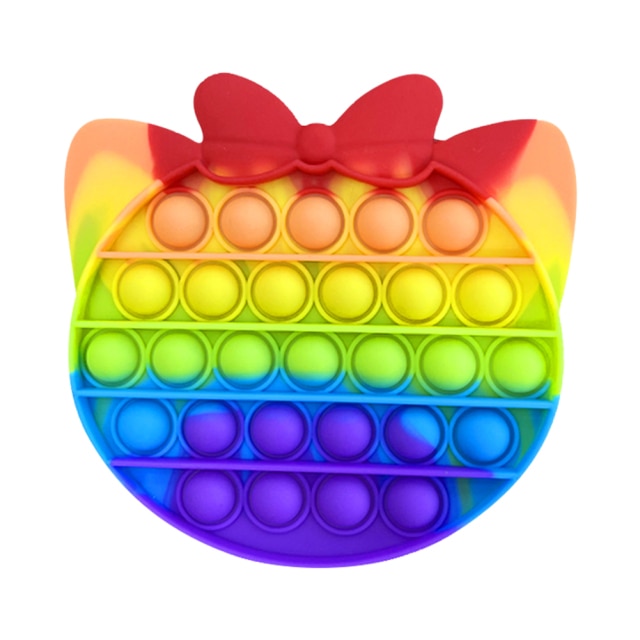 Push Bubble Fidget Toys Autism Special Needs Stress Reliever Helps Relieve Stress and Increase Focus Soft Squeeze Kid Toy New