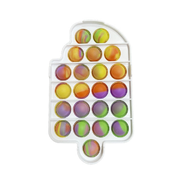 Push Bubble Fidget Toys Autism Special Needs Stress Reliever Helps Relieve Stress and Increase Focus Soft Squeeze Kid Toy New