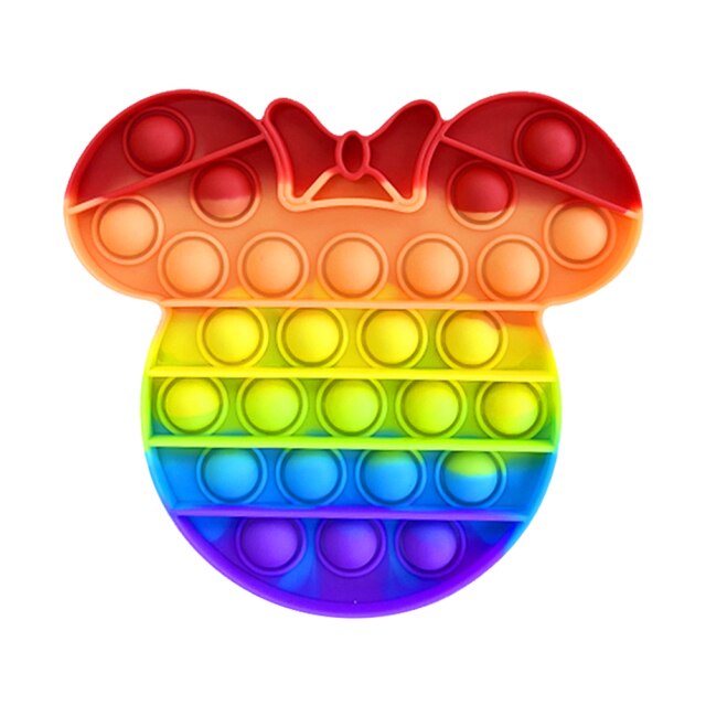 Push Bubble Fidget Toys Autism Special Needs Stress Reliever Helps Relieve Stress and Increase Focus Soft Squeeze Kid Toy New