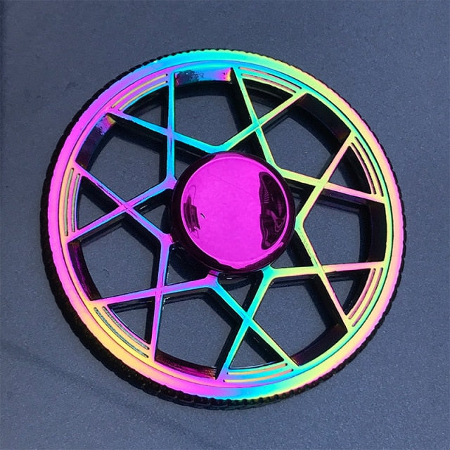 Colorful Metal Alloy Fidget Spinner R188 Smooth Bearing Mute Rainbow Hand Spinner stress reliever Toys For Children Adult Gifts