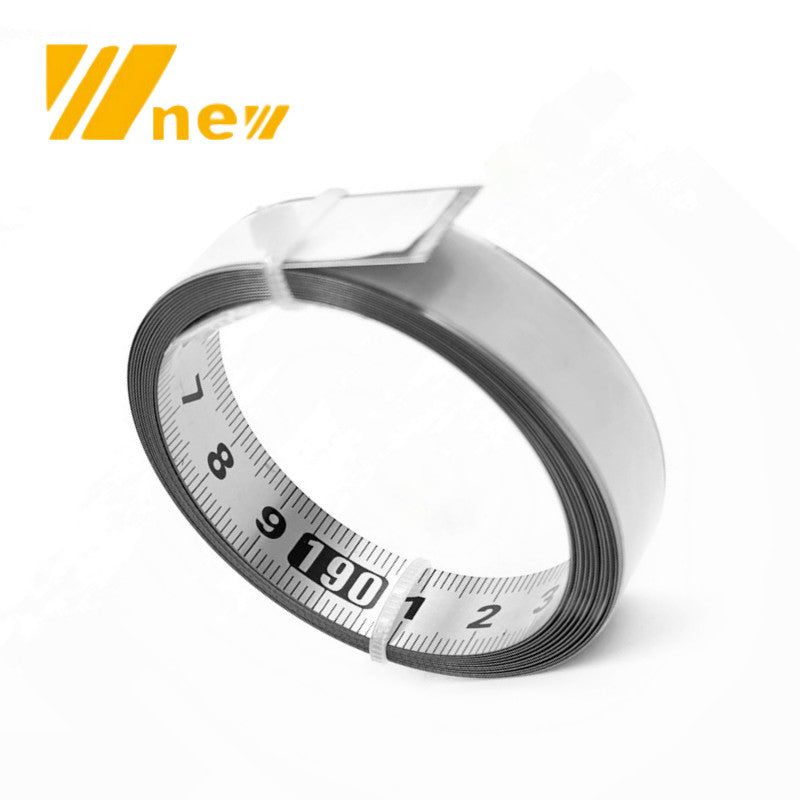 1-5m Stainless Steel Miter Track Tape Measure Self Adhesive Metric Scale Ruler Rust-Proof Durable And Wear-Resistan Ruler