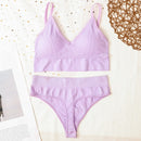 Women Bra Panties Set Push Up Sports Bra Set Sexy G-String Seamless Active Bra Thong Lingerie Set Fitness Crop Top Underwear