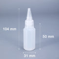 30ML,60ML,100ML Empty PE plastic glue bottles with Screw-On Lids Squeezable Liquid ink Oil dropper bottles 10PCS