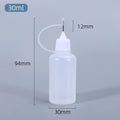 30ML,60ML,100ML Empty PE plastic glue bottles with Screw-On Lids Squeezable Liquid ink Oil dropper bottles 10PCS