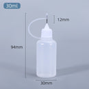 30ML,60ML,100ML Empty PE plastic glue bottles with Screw-On Lids Squeezable Liquid ink Oil dropper bottles 10PCS