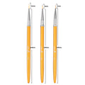 3Pcs Acrylic French Stripe Nail Art Liner Brush Set 3D Tips Manicure Ultra-thin Line Drawing Pen UV Gel Brushes Painting Tools