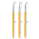 3Pcs Acrylic French Stripe Nail Art Liner Brush Set 3D Tips Manicure Ultra-thin Line Drawing Pen UV Gel Brushes Painting Tools