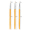 3Pcs Acrylic French Stripe Nail Art Liner Brush Set 3D Tips Manicure Ultra-thin Line Drawing Pen UV Gel Brushes Painting Tools