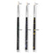 3Pcs Acrylic French Stripe Nail Art Liner Brush Set 3D Tips Manicure Ultra-thin Line Drawing Pen UV Gel Brushes Painting Tools