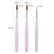 3Pcs Acrylic French Stripe Nail Art Liner Brush Set 3D Tips Manicure Ultra-thin Line Drawing Pen UV Gel Brushes Painting Tools